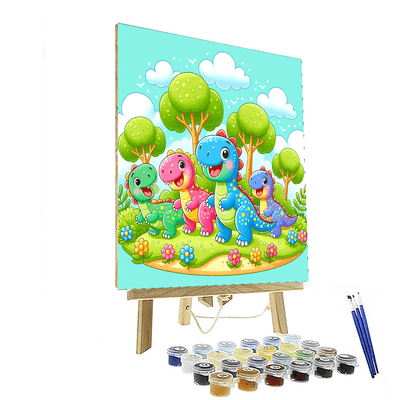 Dino Island Numbered Painting Kits