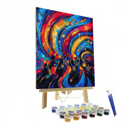 Wassily Kandinsky Inspired Jazz In Motion  Numbered Painting Kits