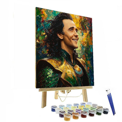 Tom Hiddleston: Dancing With The Trickster's Charm Number Painting