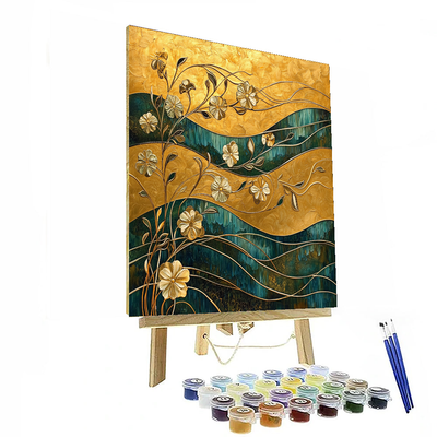 Gustav Klimt Inspired A Dance With Nature  Paint By Color