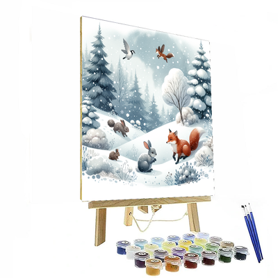 Winter Wonderland Critters Paint By Numbers Kits