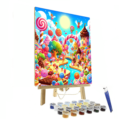 Exploration In Candy Land Painting By Numbers Kit