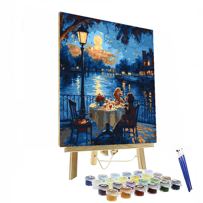 Lady And The Tramp's Romantic Dinner - Disney Inspired Paint By Number