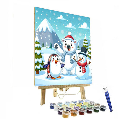 Winter Wonderland With Friends Paint By Color