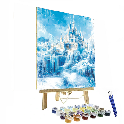 Elsa's Enchanted Castle - Disney Inspired Number Painting