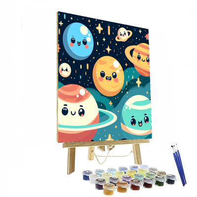 Space Journey With Planet Pals Numbered Painting Kits