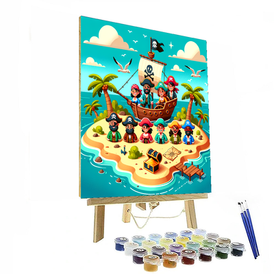 Secret Island Pirates Paint By Numbers