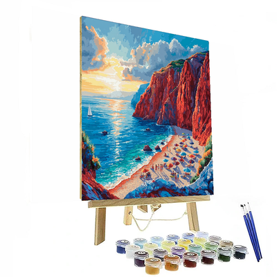 Santorini Beaches Paint By Numbers Kits