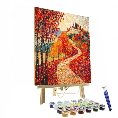 Gustav Klimt Inspired Whispers Of Autumn  Painting By Numbers Kit