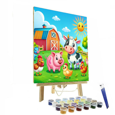 Friendly Farm Fun Paint By Color