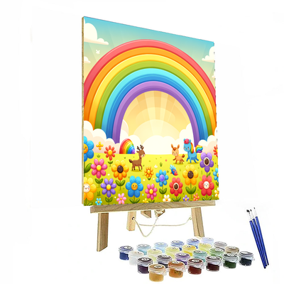 Bright Rainbow Adventure Painting By Numbers Kit