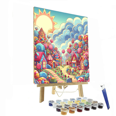 Sweet Dreams In Candy Land Paint By Number