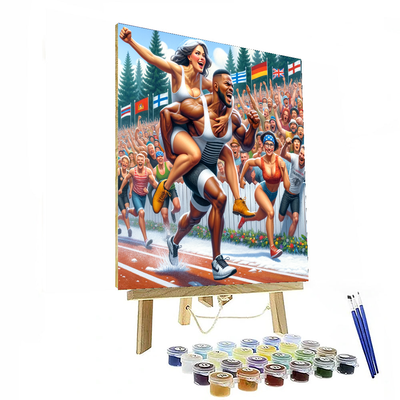 Wife Carrying Championship - Finland Painting By Numbers Kit