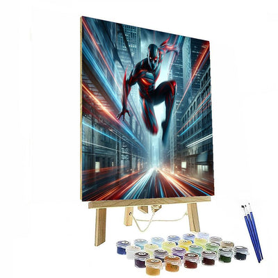 Spider-man's City Swing Paint By Numbers