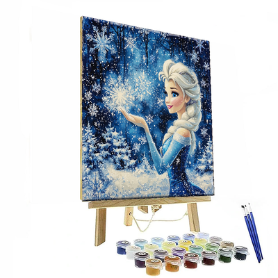 Elsa's Snowy Magic - Disney Inspired Paint By Number