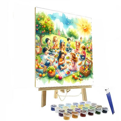 Sunny Picnic Adventure Painting Number Kit