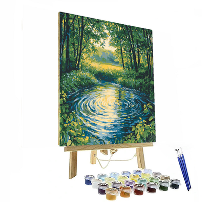 Claude Monet Inspired Bubbling Brook  Painting By Numbers Kit