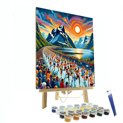 Midnight Sun Marathon - Norway Paint By Number