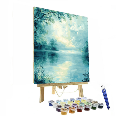 Johannes Vermeer Inspired Dreamy Lake Reflection  Paint By Number