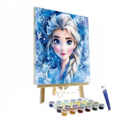 Elsa Snowy Elegance - Disney Inspired Numbered Painting Kits