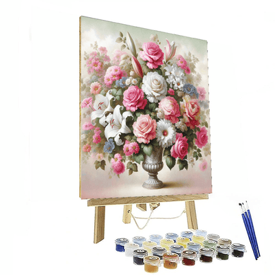 Exquisite Floral Arrangement Paint By Numbers Art