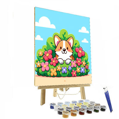 Curious Corgi Painting By Numbers Kit