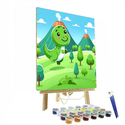 Adventure Dinosaur Land Numbered Painting Kits