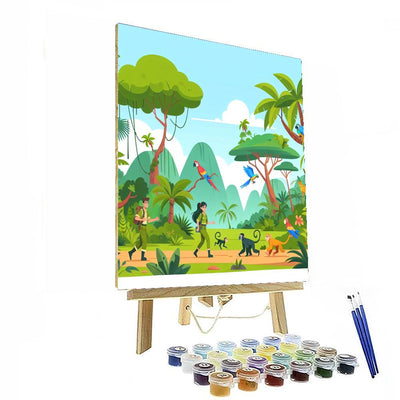 Jungle Explorer's Adventure Paint By Color