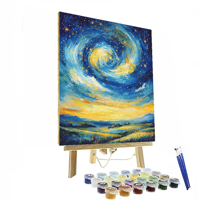 Vincent Van Gogh Inspired Under The Starry Sky  Paint By Numbers Art