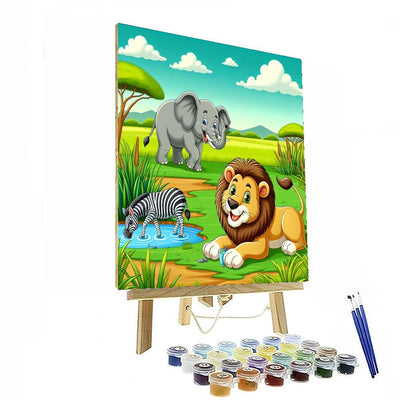 The Great Safari Quest Painting By Numbers Kit