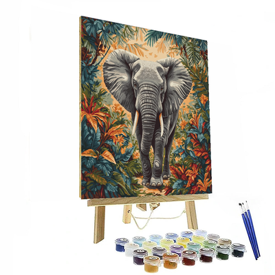 Henri Rousseau Inspired The Majestic Elephant  DIY Paint By Numbers