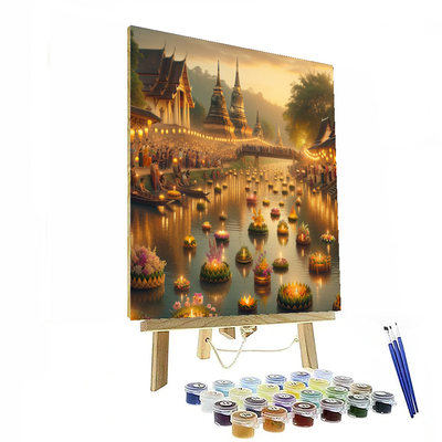 Loi Krathong Festival - Sukhothai, Thailand Numbered Painting Kits