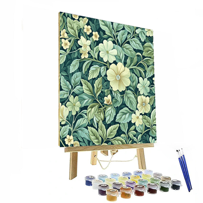 William Morris Inspired Patterns Of Nature's Joy  Paint By Numbers Art