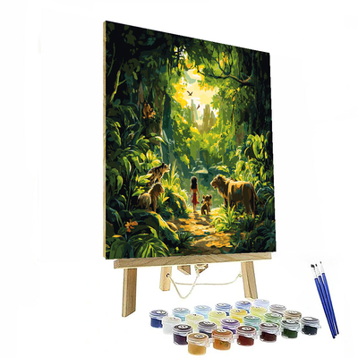 Jungle Book's Wild Friends Gathering - Disney Inspired Paint By Color