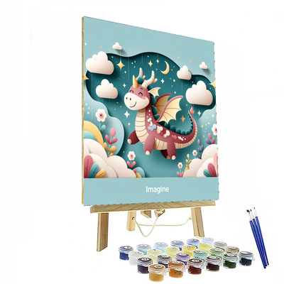 Friendly Dragon Fantasy Paint By Numbers Kits