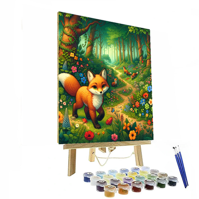 Frolicsome Foxes Numbered Painting Kits