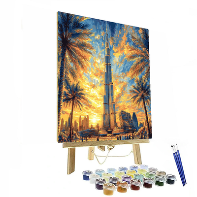 Burj Khalifa Numbered Painting Kits