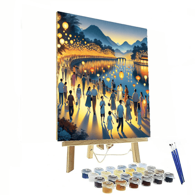 Jiangnan Lantern Festival - Hangzhou Numbered Painting Kits