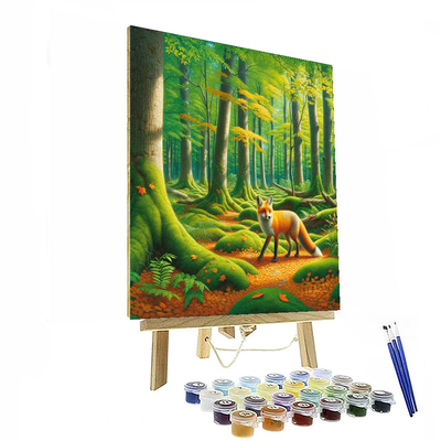 Fox's Enchanted Glade Painting Number Kit