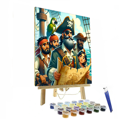 Brave Pirate Voyage DIY Paint By Numbers