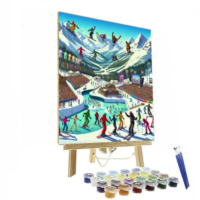 World Ski And Snowboard Festival - Canada Number Painting