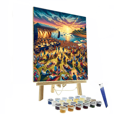 The Antibes Juan-les-pins Jazz Festival Painting By Numbers Kit