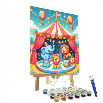 Charming Circus Acts Paint By Numbers