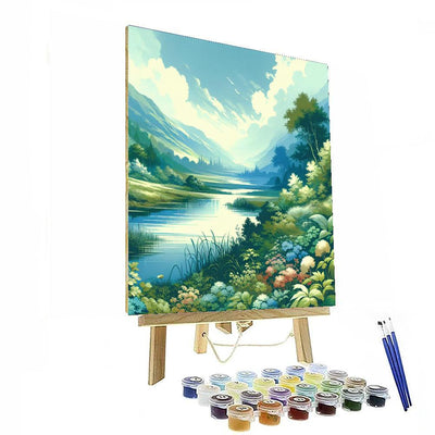 Enchanting River Flow Numbered Painting Kits