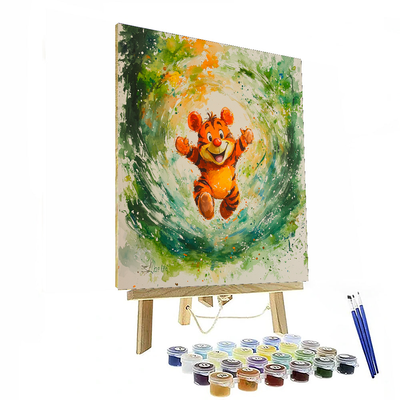 Tigger's Bouncy Day - Disney Inspired Number Painting