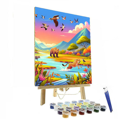 Epic Animal Adventure Numbered Painting Kits