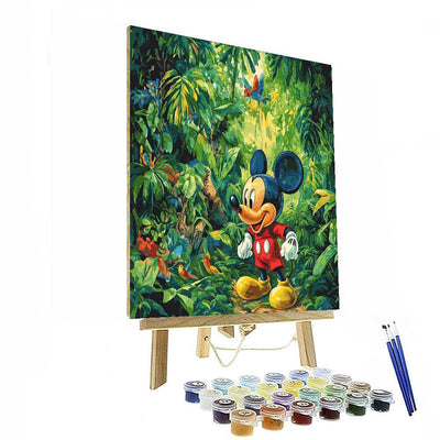 Mickey Mouse Jungle Adventure - Disney Inspired DIY Paint By Numbers