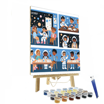 Galaxy Explorer's Club Painting Number Kit