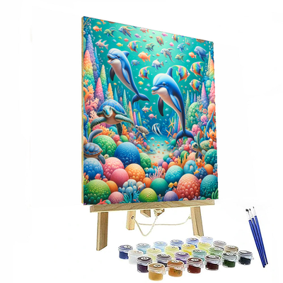 Whimsical Ocean Creatures Numbered Painting Kits