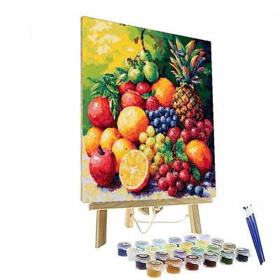 Paul Cézanne Inspired Vibrant Fruits Of Nature  Paint By Numbers Kits